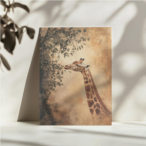 Gentle Giraffe Feast