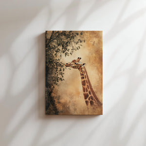 Gentle Giraffe Feast