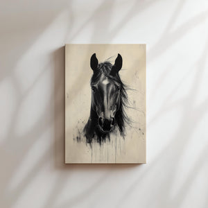 Elegant Black Horse
