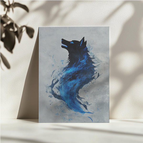 Blue Fire Wolf