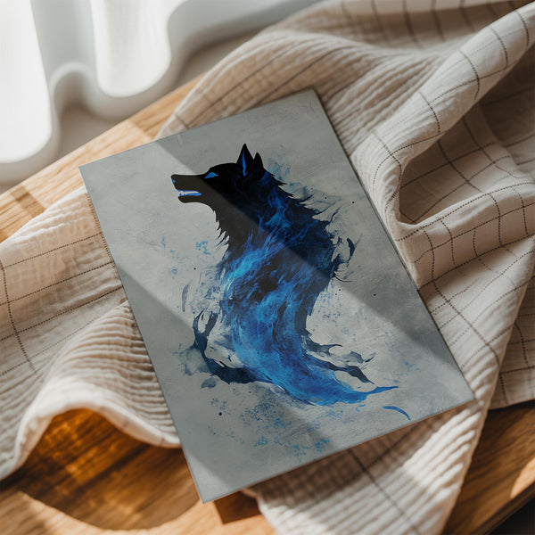 Blue Fire Wolf
