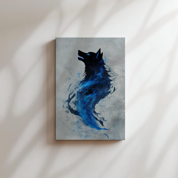 Blue Fire Wolf