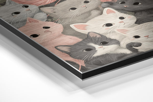 Playful Kittens & Yarn