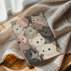 Playful Kittens & Yarn