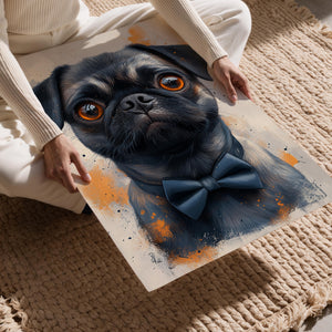 Elegant Pug Bowtie