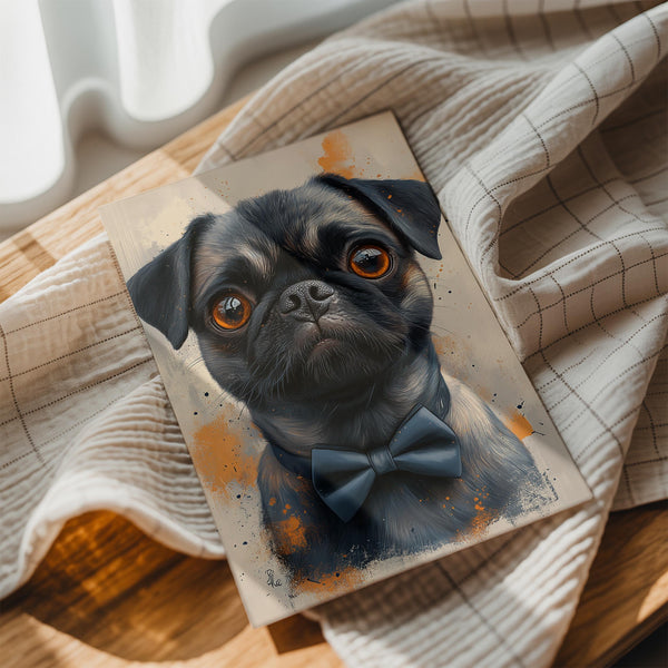 Elegant Pug Bowtie