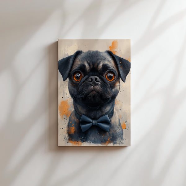 Elegant Pug Bowtie