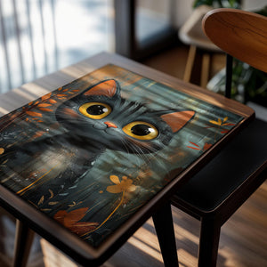 Whimsical Black Kitten