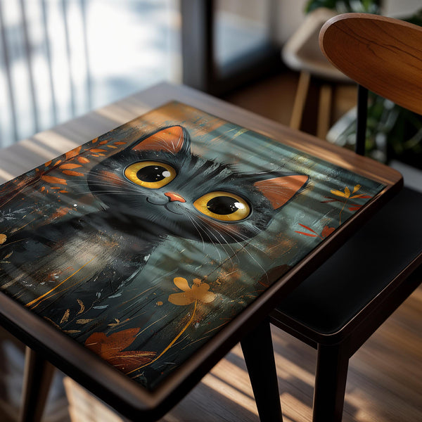 Whimsical Black Kitten