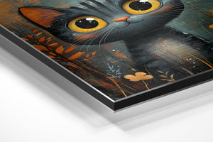 Whimsical Black Kitten