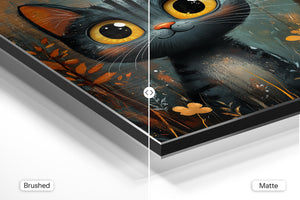 Whimsical Black Kitten