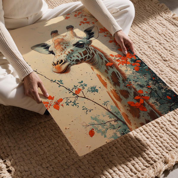 Serene Giraffe Portrait