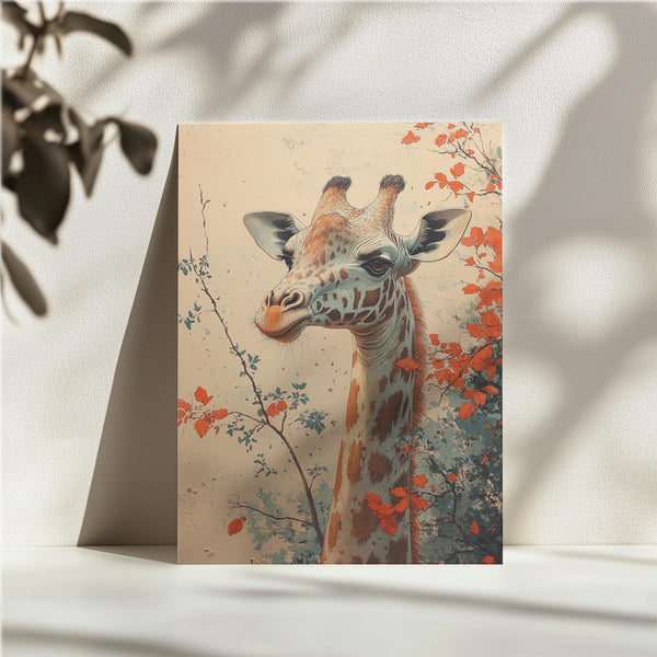 Serene Giraffe Portrait