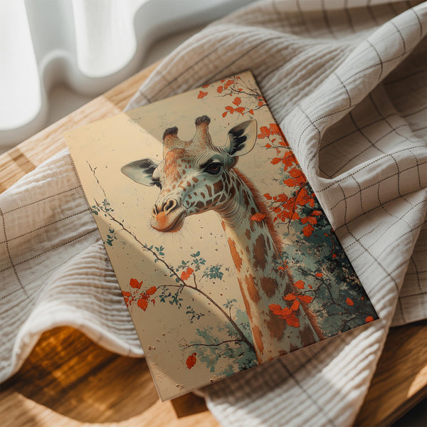 Serene Giraffe Portrait