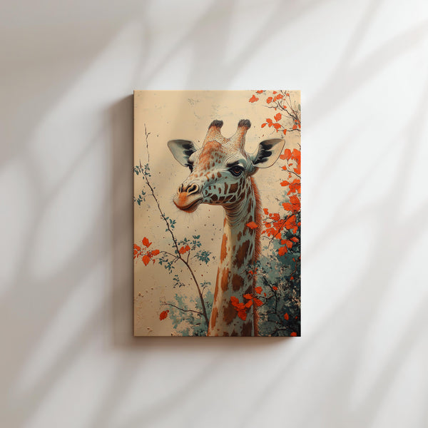 Serene Giraffe Portrait