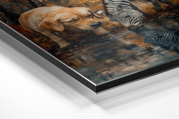 Dog & Zebra Friendship