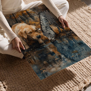 Dog & Zebra Friendship