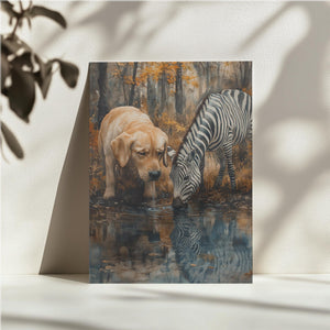 Dog & Zebra Friendship