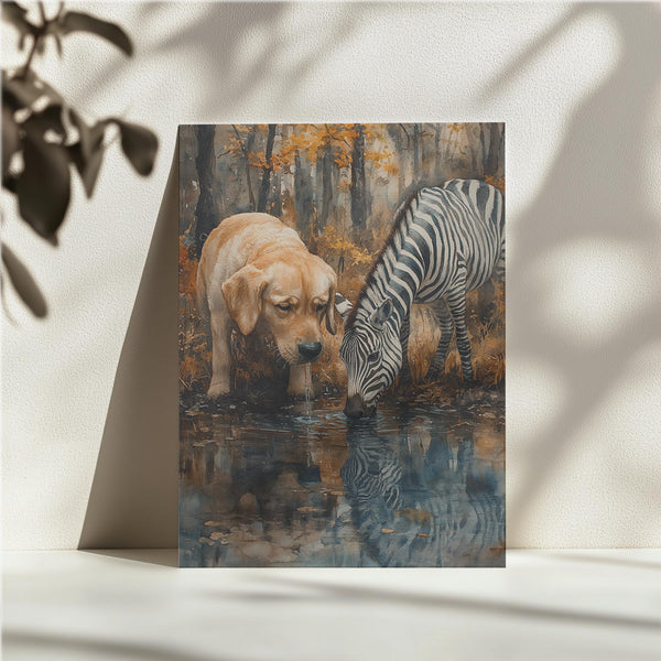 Dog & Zebra Friendship