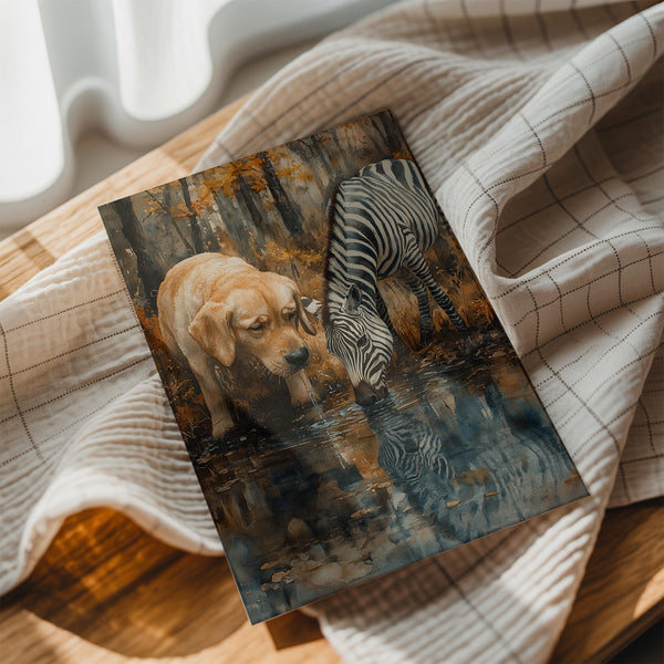 Dog & Zebra Friendship