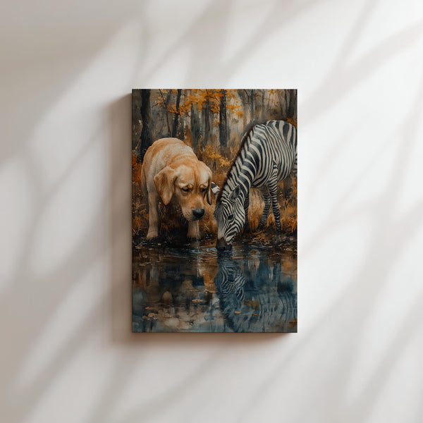 Dog & Zebra Friendship