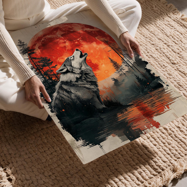 Wolf and Blood Moon