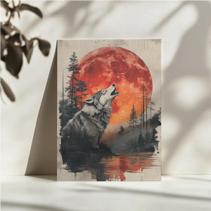 Wolf and Blood Moon