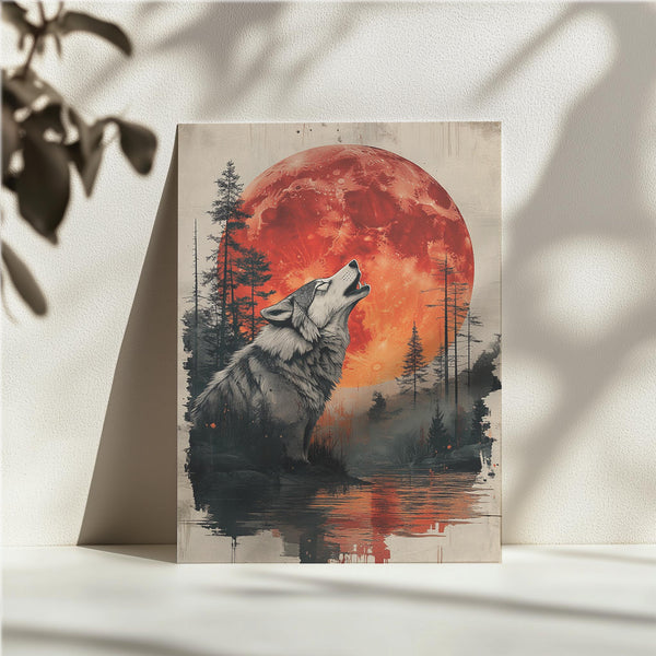 Wolf and Blood Moon