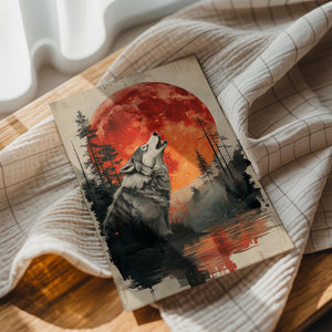 Wolf and Blood Moon