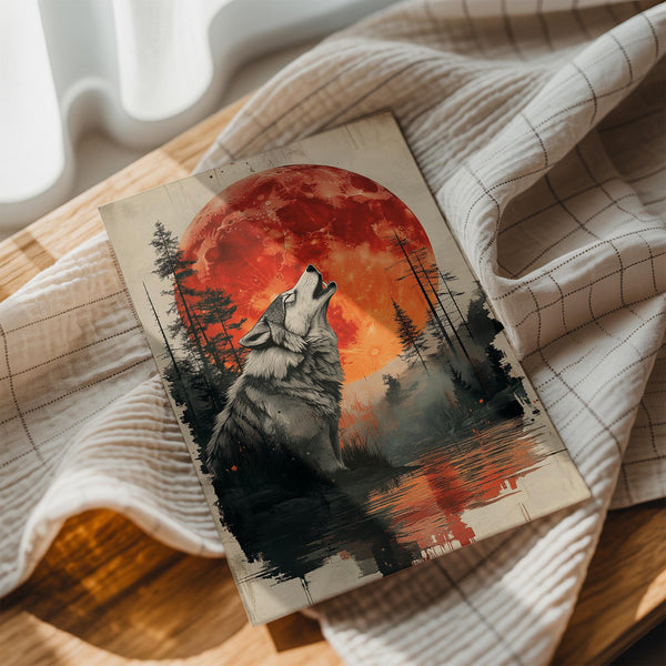 Wolf and Blood Moon