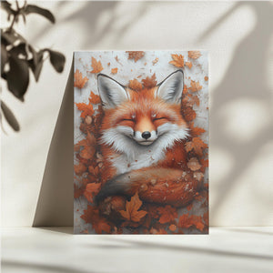 Sleeping Fox in Autumn