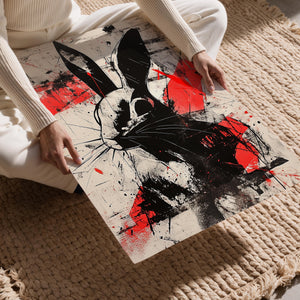 Abstract Rabbit Art