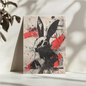 Abstract Rabbit Art