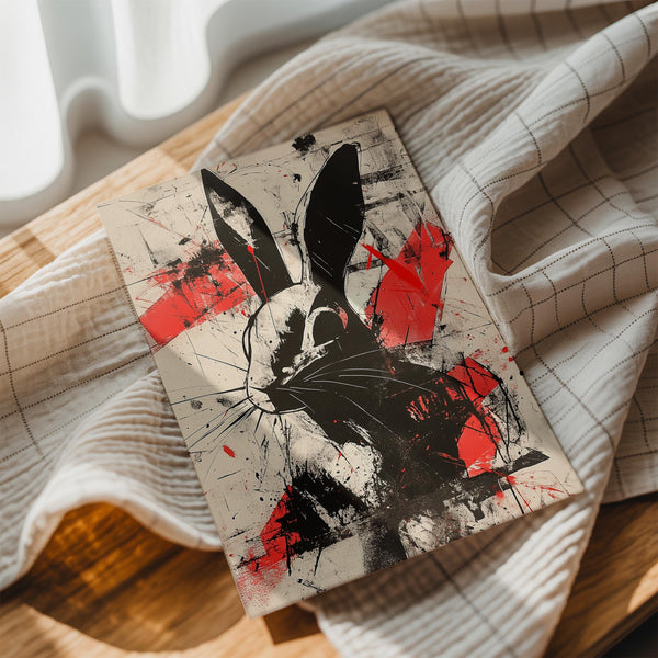 Abstract Rabbit Art