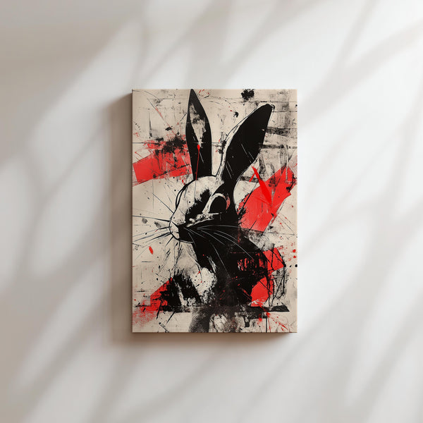 Abstract Rabbit Art