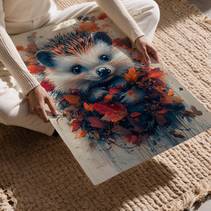 Hedgehog in Autumn Warmth