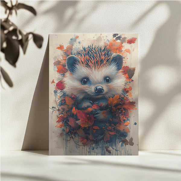 Hedgehog in Autumn Warmth