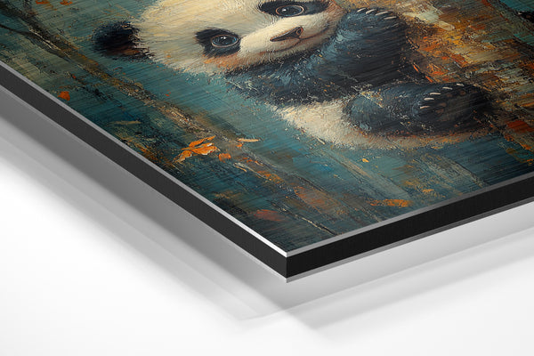 Playful Panda on Tree