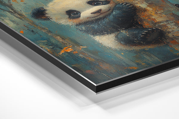 Playful Panda on Tree