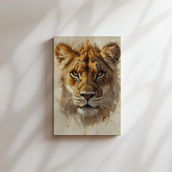 Regal Lion Portrait