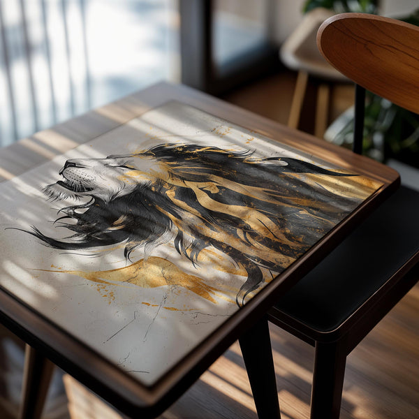 Abstract Golden Lion