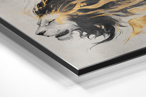 Abstract Golden Lion