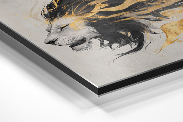 Abstract Golden Lion