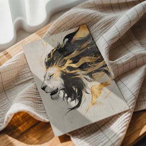 Abstract Golden Lion