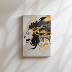 Abstract Golden Lion