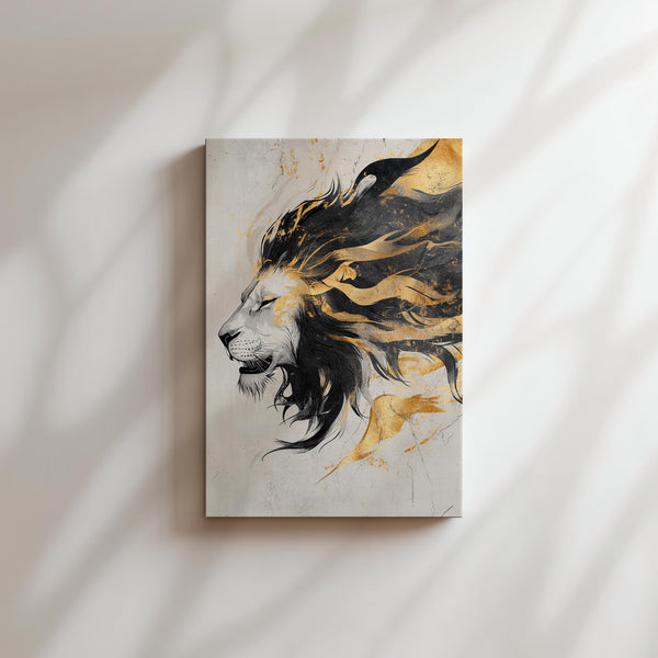 Abstract Golden Lion