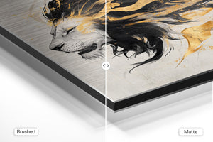 Abstract Golden Lion