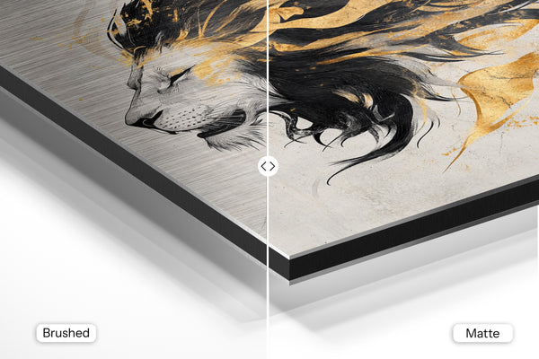 Abstract Golden Lion