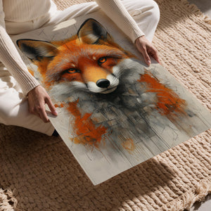 Geometric Fox Portrait