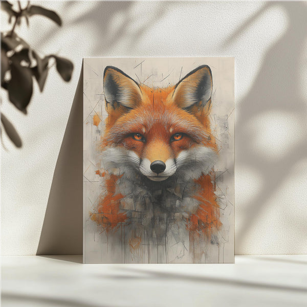 Geometric Fox Portrait